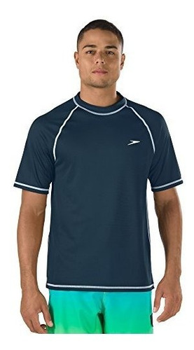 Camiseta Natación Manga Corta Hombre Speedo Uv Spf50+