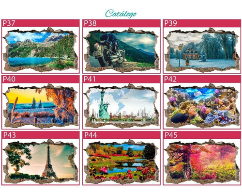 Imagen 8 de 9 de Vinilos Decorativos Pared Rota 3d