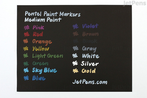 Imagen 4 de 5 de Marcadores Pentel Paint Marker Superficies 15 Piezas