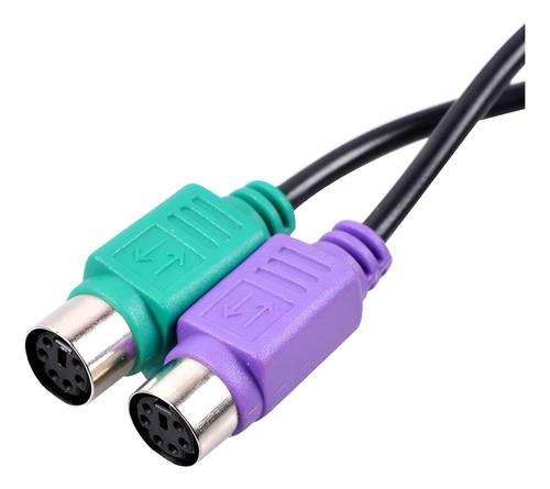 Cable Adaptador Ps/2 Teclado Y Mouse 2 Entradas A Usb 2.0