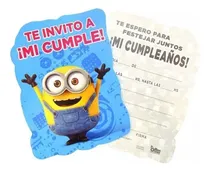 Comprar Pack 10 Invitaciones Cumpleaños Minions Original Cotillón