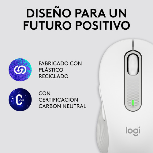 Mouse Inalámbrico Logitech Signature M650 L - Blanco