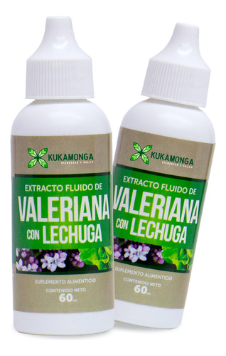 Extracto Valeriana Con Lechuga 2 Piezas - 60 Ml