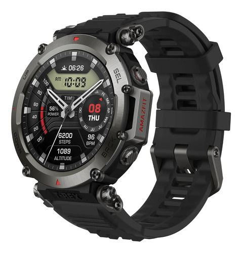 Smartwatch Reloj Inteligente Amazfit T-rex Ultra Oximetro Color de la malla Negro