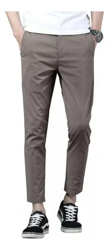 Pantalones hombre al tobillo deals