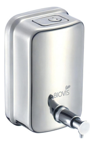 Dispenser Para Álcool Gel 500ml Inox Escovado - Biovis