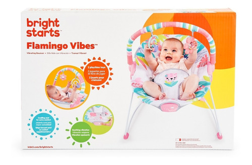 Silla Vibradora Bouncer Flamingo Bright Starts K12228