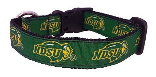 Collar Ncaa Dakota Del Norte Perro Bisonte Estado, Pequeño.