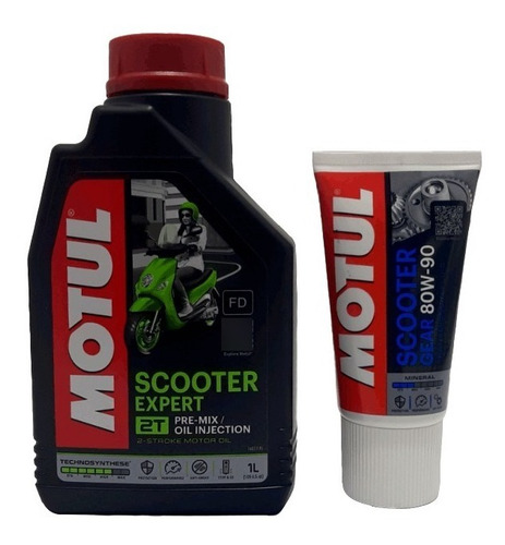 Motul Scooter Expert 2t + Motul Scooter Gear 80w90