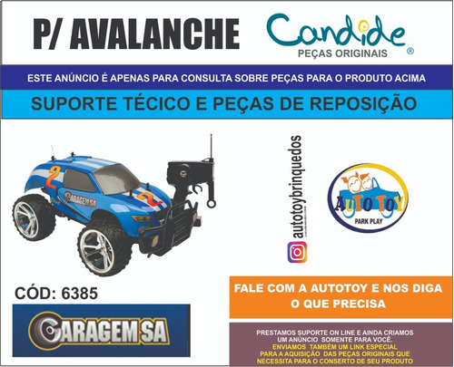 Avalanche  6385 - Garagem Sa - Consulta Para Peças