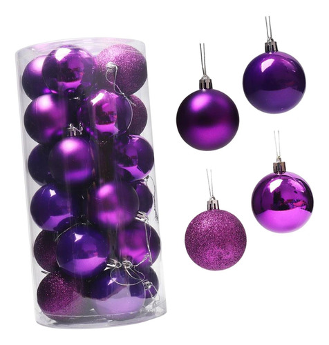Adorno De Bolas De Navidad De 48 Piezas Inastillable Para
