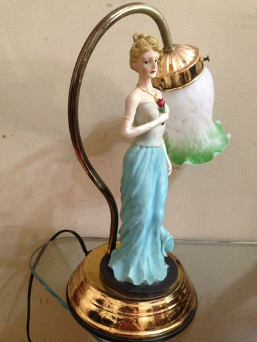 Lámpara Touch Clásica De Mesa De Hermosa Figura De Mujer (Usado)