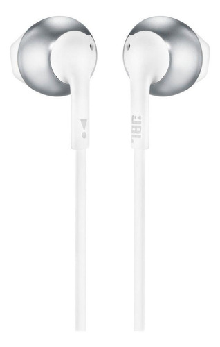 Fone de ouvido in-ear gamer com fio JBL Tune T205 JBLT205 chrome