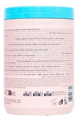 Mascarilla Inebrya Curl Mask 1000ml Hidratación Y Definición