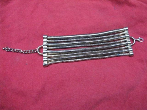 Gotica: Vieja Pulsera Gruesa Metal  Tiras Gruesa Delgada Zox