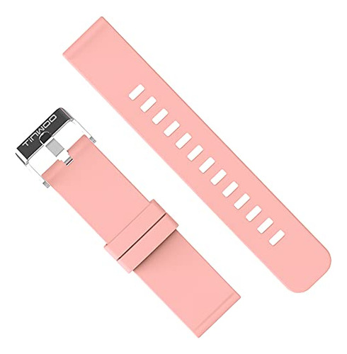 Banda Silicona 20mm Para Smartwatch Tinwoo (rosa)