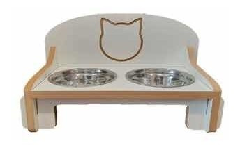 Imagen 3 de 4 de Comedero Doble Elevado Gatitos