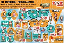 Comprar Kit Imprimible Candy Bar Gravity Falls Personalizado