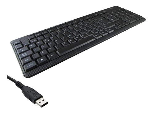 Teclado Multimedia Usb Color Negro. Tecnomati