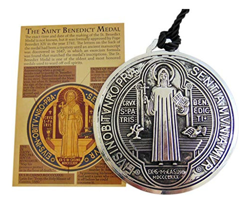 St Benedict Home Protector - Colgador De Puerta (medallón Gr