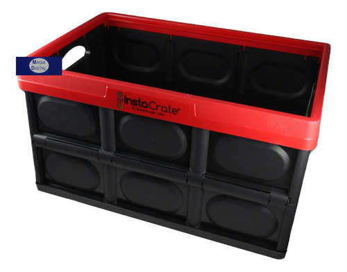 Caja De Almacenarje Greenmade Instacrate Plegable 45.4l Color Rojo