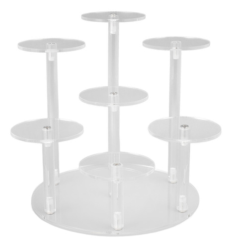 Soporte Para Magdalenas De Acrílico Redondo De 7 Niveles