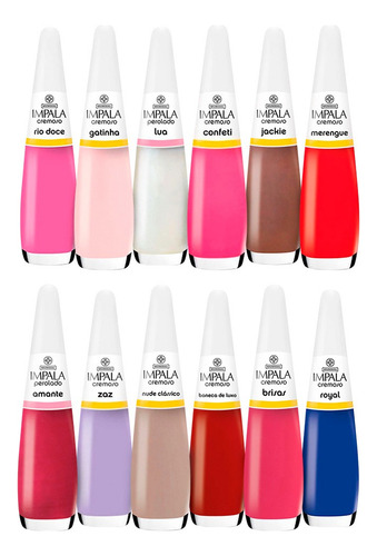 Kit Esmalte Impala Com 50 Cores