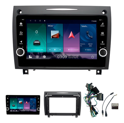 Multimídia 2mix C/botões Slk 2004 A 2011 2+64gb Android 9p