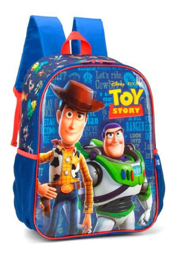 Mochila Toy Story Escolar Infantil Costas Alças Tam G