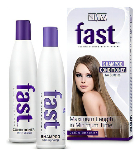 Kit Fast Shampoo + Acondicionador De 300 Ml C/u