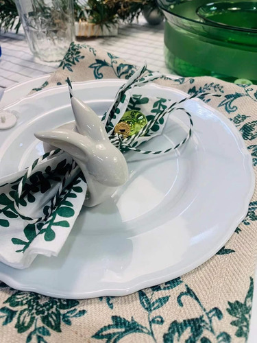 Servilleteros De Porcelana De Conejo Soporte Para Serville