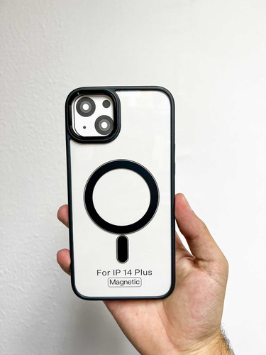 Imagen 10 de 10 de Forro Magsafe Antigolpe iPhone 14 Plus Pro Max Acrílico Tpu