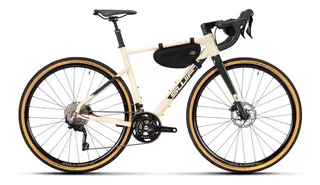 Bicicleta rota Swift Enduravox Gr Adventure 2023 aro 700 15" freios de disco hidráulico câmbios Shimano GRX RX400 cor creme