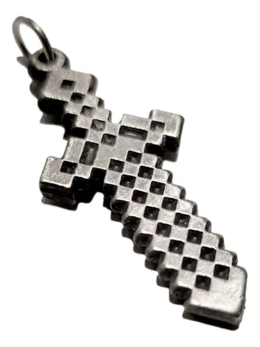 Dije Metal Minecraft Espada Pixel