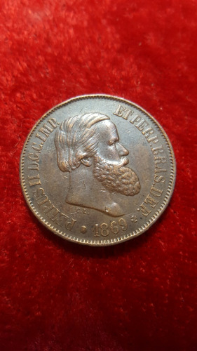Moneda. Brazil 20 Reis 1869 Cod 31975