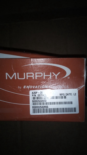 Manómetro Con Switch De Paro Marca Murphy 0 A 30 Psi