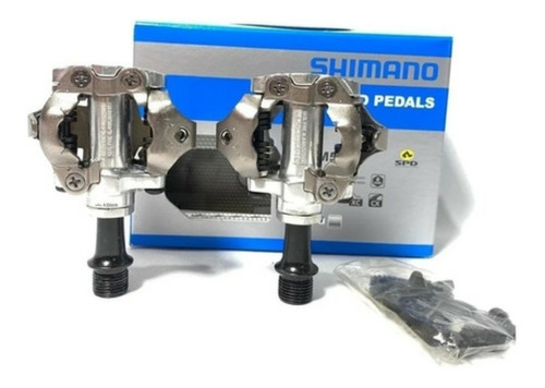 Pedal Shimano Pd-m540 Mtb C/ Taquinho Prata - Original