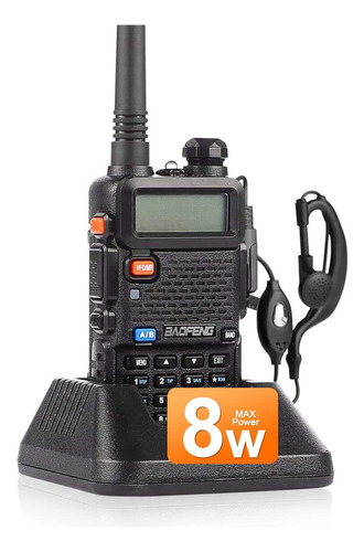 Baofeng Uv-5r 8 Vatios Jamón De Dos Vías Versión De Actu.