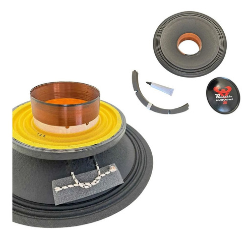 Kit Reparo Ultravox 3000w Rms Pancadao Medio Grave 4 Ohms Cor Preto