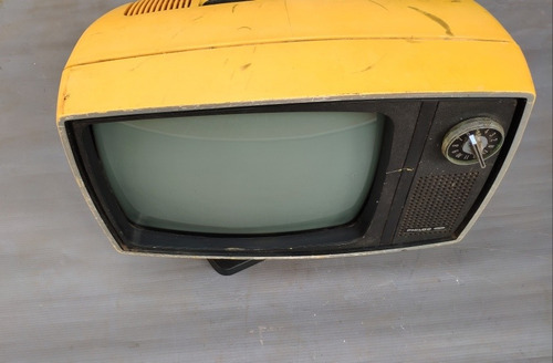Televisão Antiga Philco Para Colecionador Amarela