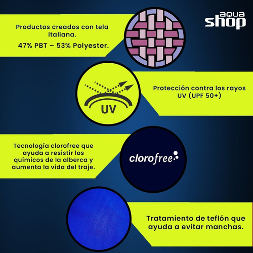 Traje De Baño Jammer Para Niña Hydros Marino