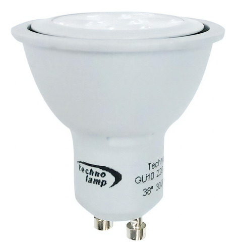 Ampolleta Led Technolamp Gu10 6w 3000k 38° 6w 220v 3000k 480lm