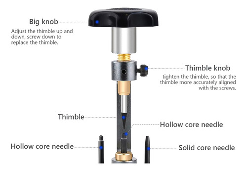 Extractor De Lentes De Tornillo Óptico Para Anteojos, Taladr