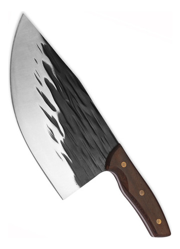 Hacha Cocina Acero Mango Madera Cuchillo Premium Chef Pro