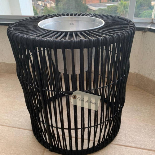 Mesa Área Externa Com Balde De Gelo Pequena - Imediato Cor Preto