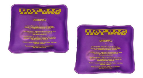 2 Bolsas Térmicas Calor Instantâneo Hot Bag  Nº 01 Roxa