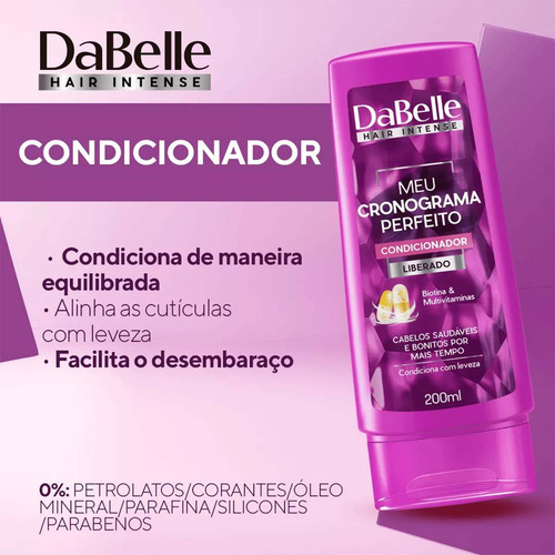 Kit Shampoo + Cond Dabelle Meu Cronograma Perfeito Reconstru
