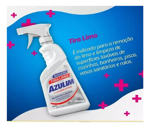 Tira Limo Azulim Spray Com Cloro Ativo Start Quimica 500ml