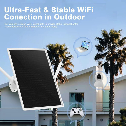 Router Wifi Solar 4g Lte 50 M 15 W 20000 Mah Ranura Sim