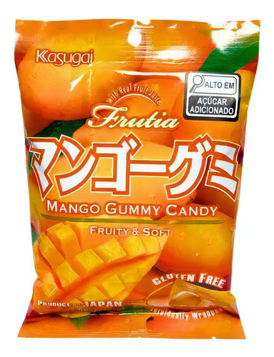 Bala De Goma Sabor De Manga Gummy 102g Kasugai Japão